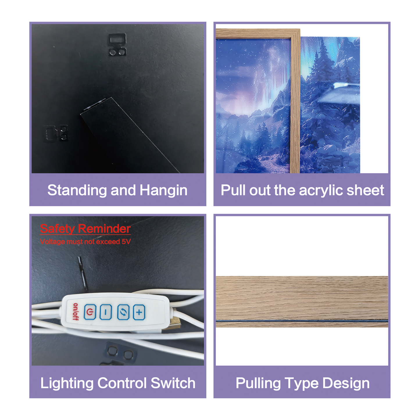 Our In-Stock Custom Glow Photo Frame (8.5x11 Inches)